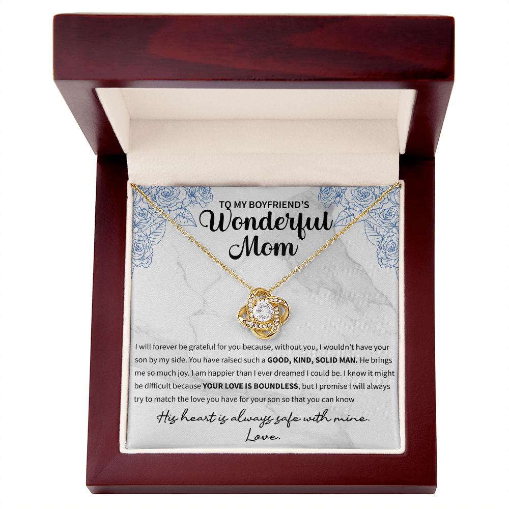 To my boyfriend's wonderful mom Love Knot Necklace - Beauty Belliss